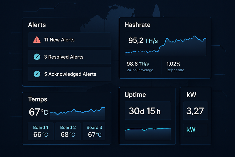 Monitoring Dashboards That Don’t Suck — Foreman, Minerstat, BraiinsOS, or DIY Grafana
