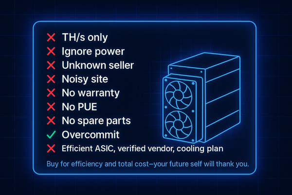 Top 10 Mistakes Beginners Make When Buying ASIC Miners (and How to Avoid Them)