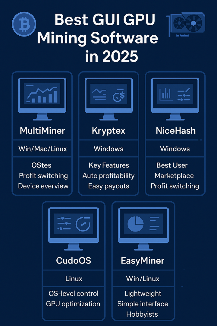 Best GUI GPU Mining Software in 2025: Top Tools for Efficiency and Ease of Use