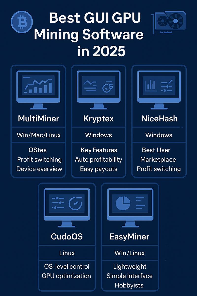 Best GUI GPU Mining Software in 2025: Top Tools for Efficiency and Ease of Use
