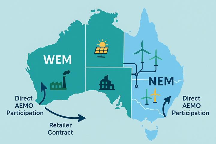 How to Enter the Wholesale Electricity Market in Australia: WA vs the Eastern States
