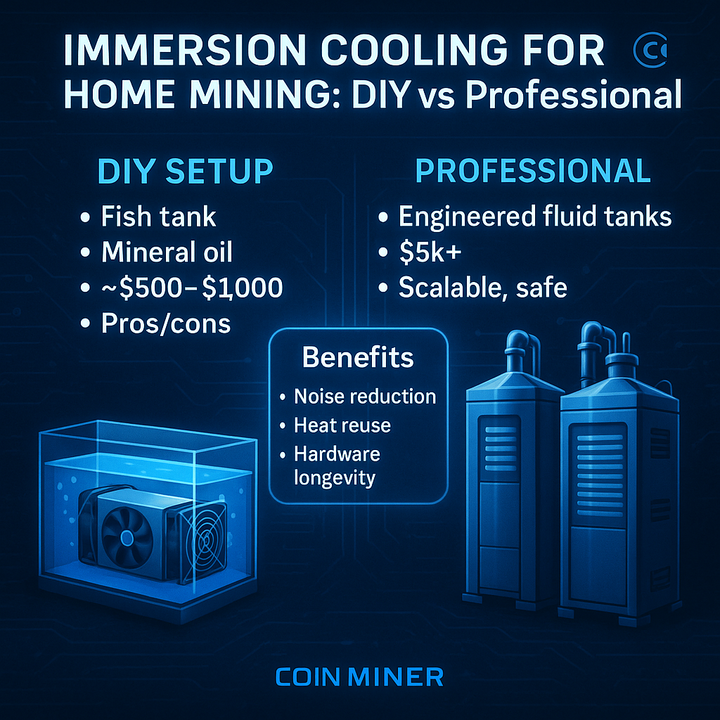 Immersion Cooling: The Future of Home Mining Rigs? Exploring Setups, Costs, and DIY vs Professional Builds