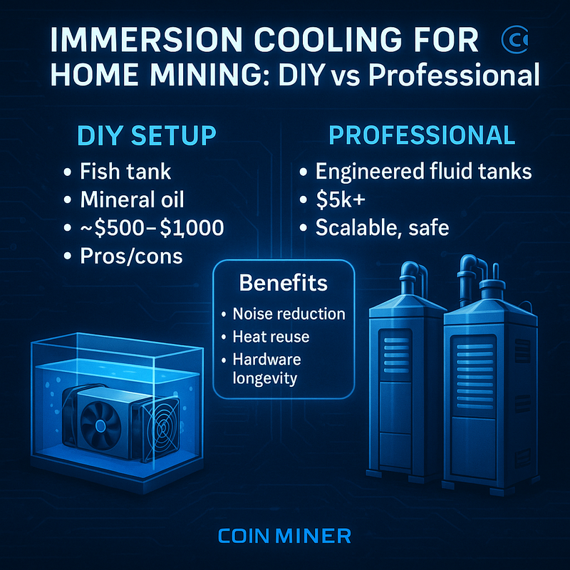 Immersion Cooling: The Future of Home Mining Rigs? Exploring Setups, Costs, and DIY vs Professional Builds