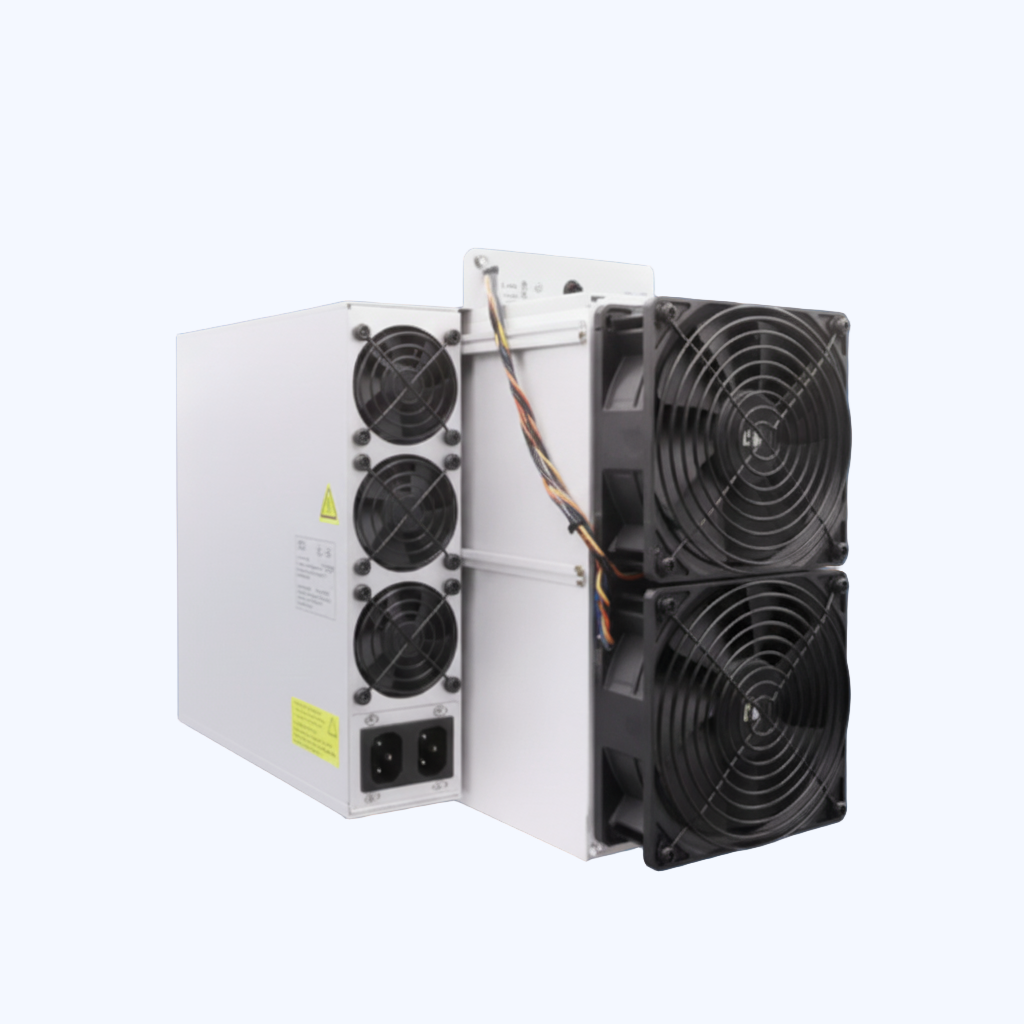 Electrical component with fans on a blue background
